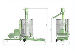 Зерносушилка AGRONEZH  МОДЕЛЬ M10